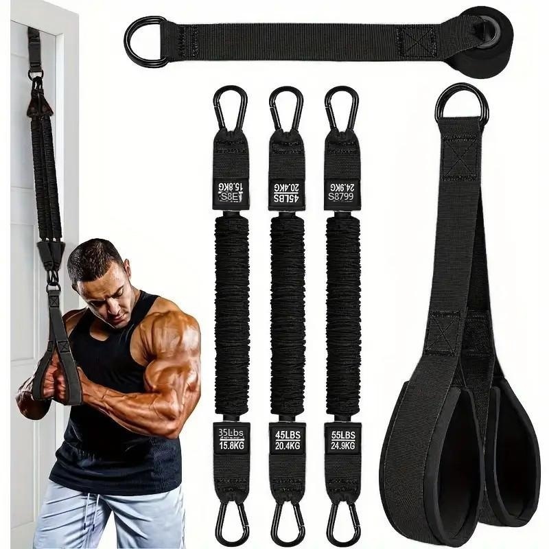 Home Gym Routine - Resistance Bands Set Triceps Rope Home