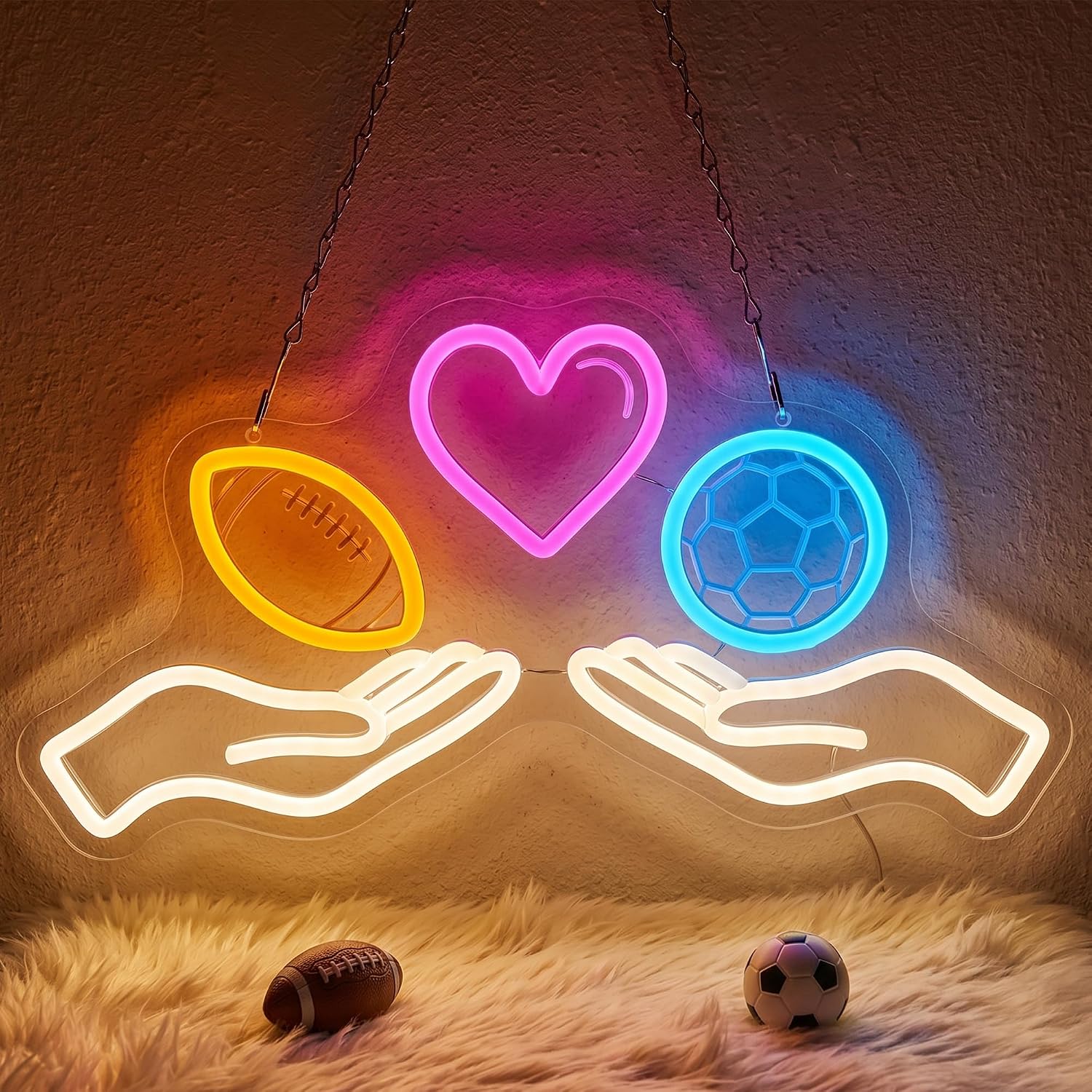 Home Gym Neon Sign - LED Neon Sign Soccer Neon Light