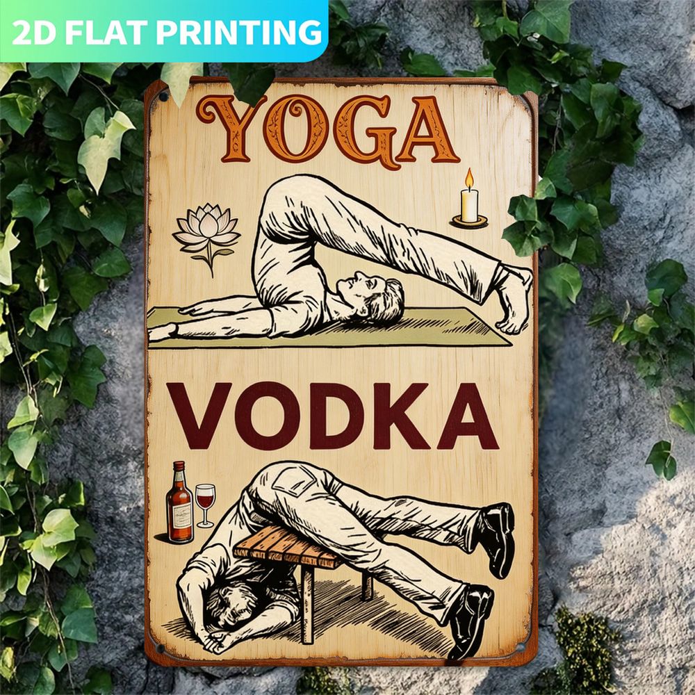 Vintage Metal Sign, Single Pan - Home Gym Yoga 评论和价格