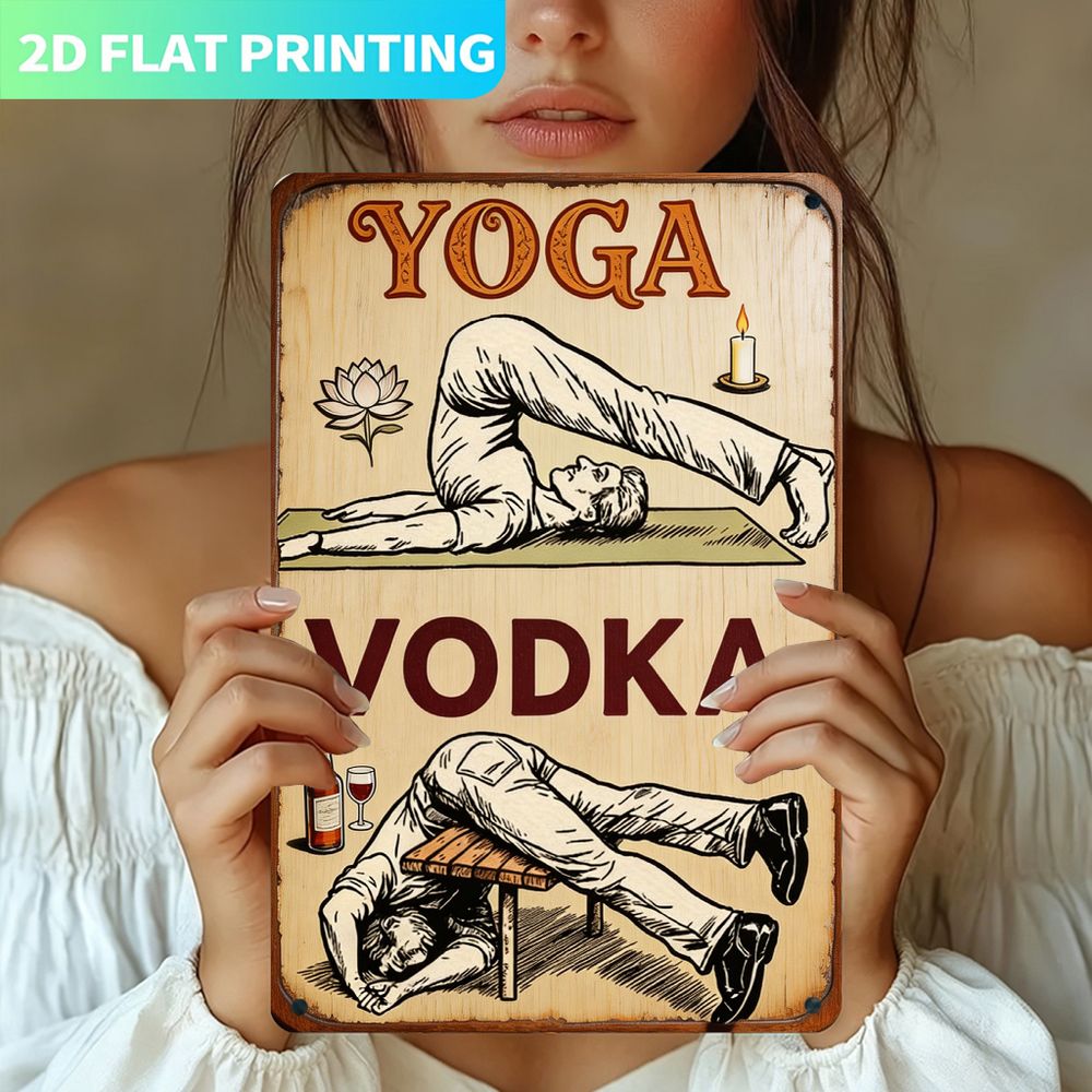 Vintage Metal Sign, Single Pan - Home Gym Yoga 评论和价格