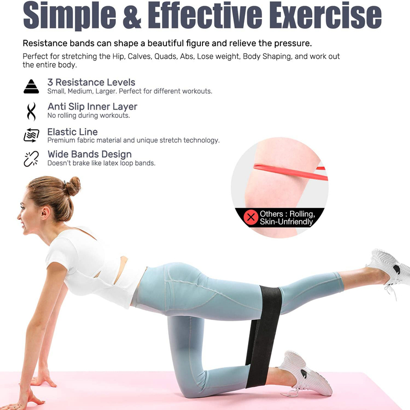 3PCS Women Men Fabric Resistan - Home Gym Routine 评论和价格