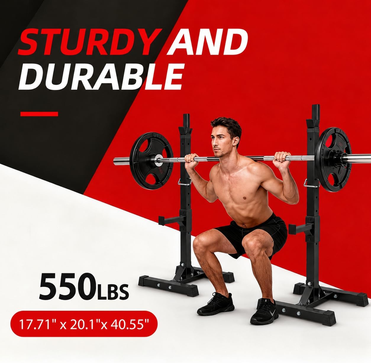 Adjustable Squat Rack Stands f - Home Gym Portable 评论和价格