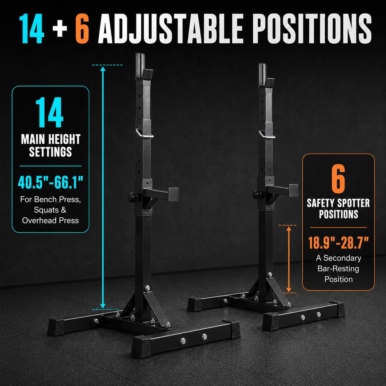 Adjustable Squat Rack Stands f - Home Gym Portable 评论和价格