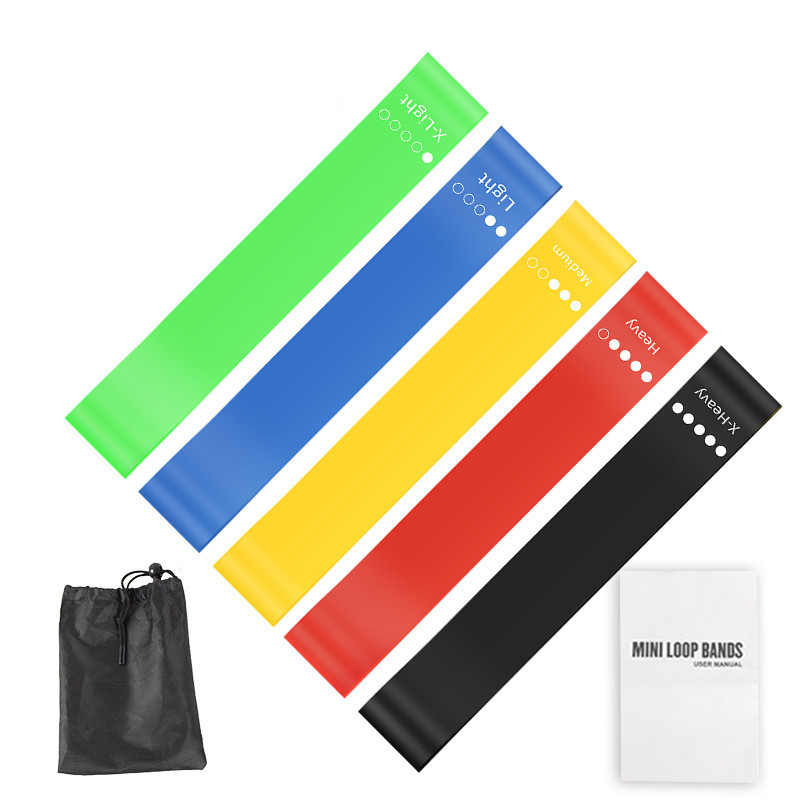 5Pcs TPE Resistance Bands Set  - Home Gym Routine 评论和价格