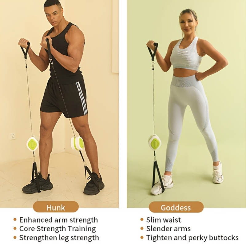 Portable Retractable Cable Tra - Home Gym Routine 评论和价格