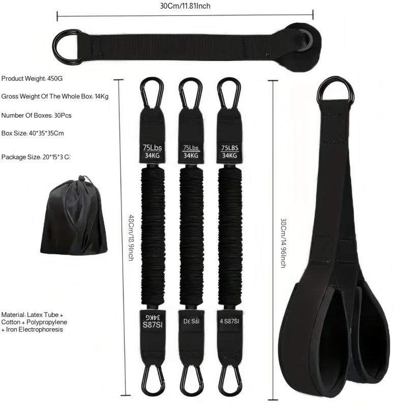 Resistance Bands Set Triceps R - Home Gym Routine 评论和价格